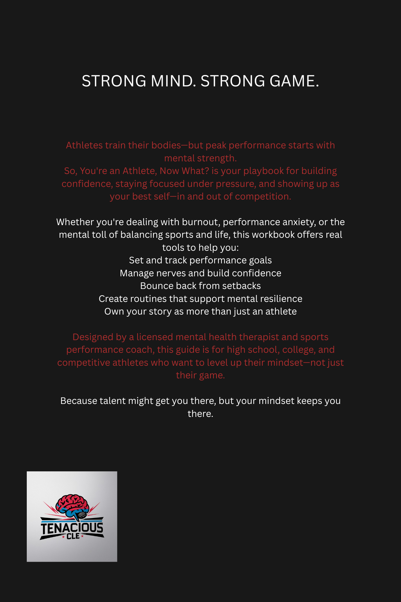 So, You're an Athlete, Now What?